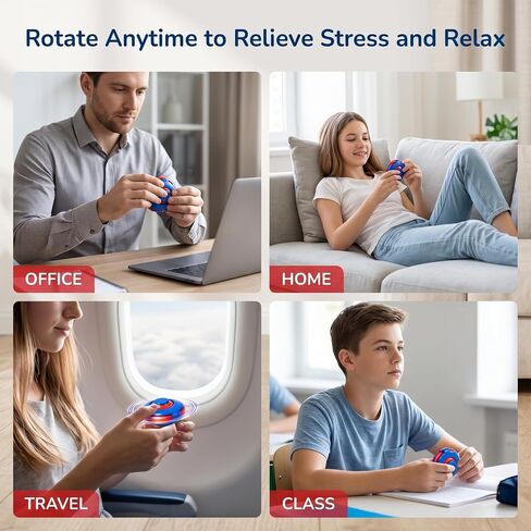 Press to Spin Fidget Ball Spin Stress Spinner Ball Sensory Fidget Toys in Saudi Arabia
