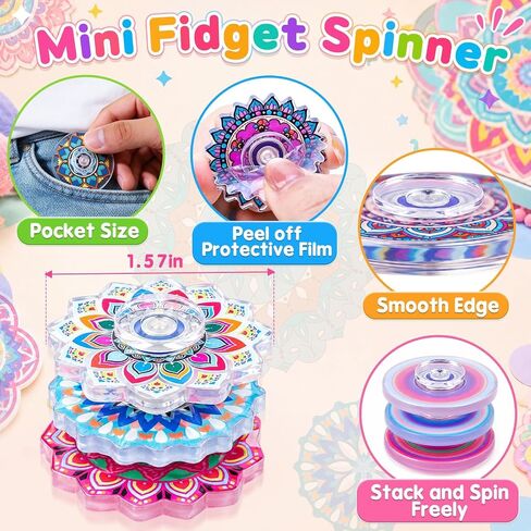 50Pcs Fidget Spinner Bulk Classroom Prize for Kids, Halloween Party Favors in Kuwait
