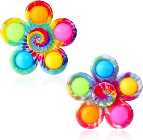 Gigilli 2 Pack Pop Fidget Spinners, Sensory Fidget Toys for Kids 4-8-12 in Saudi Arabia