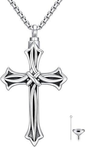 Swordgod 925 Sterling Silver Cross Necklace for Men Women Celtic/Crucifix Cross Pendant with Stainless Steel Chain Jewelry Gift for Thanksgiving Christmas in Kuwait