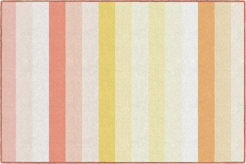 Flagship Carpets Schoolgirl Style Simply Safari Sunset Stripes Classroom Area Rug for Indoor Classroom Learning or Kid Bedroom Educational Play Mat, 5'x7'6" in Kuwait