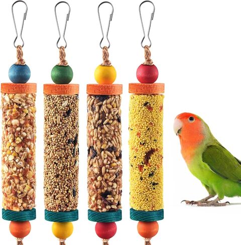 KATUMO 2PCS Bird Treats, Natural Parrots Sticks for Lovebird Conure Canary in Saudi Arabia