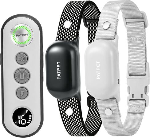 PATPET Shock Collar for Dogs(10-120lbs), 4000ft Rechargeable IPX7 Waterproof Training Collar with Remote for 2 Dogs- Electric Dog Collar for Small Medium Large Dogs 2 Packs in Kuwait