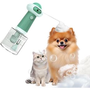Electric Dog Shampoo Dispenser & Foam Sprayer – Automatic Dog Soap Dispenser, Rechargeable Dog Shampoo Foamer, IPX7 Waterproof Pet Bath Supplies for Dogs, Cats & Puppies in Kuwait