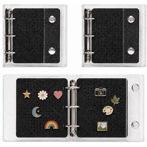 2 Pack Pin Display Binder, Clear PVC Pin Storage Book in Kuwait
