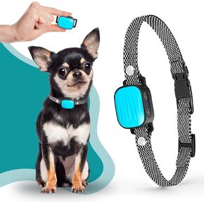 Bark Collar for Small/Medium Dogs, No Shock Anti Bark Collar, Rechargeable Anti Barking Collar w/2 Vibration & Beep Modes, Waterproof Shockless Smart Dog Stop Barking Control Device (Pink) in Saudi Arabia