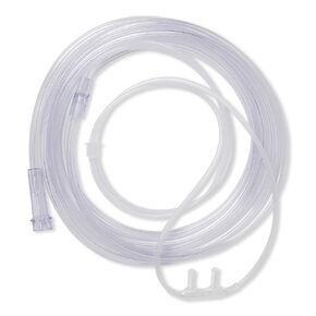 Medline Soft-Touch Nasal Oxygen Cannula, Standard Connector, 4-ft. Tubing Length, Adult Size, 1 Count (Pack of 50) in Saudi Arabia