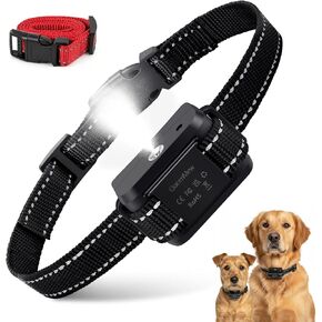 Citronella Dog Bark Collar, No Shock Bark Collar for 10-120Lbs Large Medium Small Dogs, Rechargeable Anti-Bark Collar with 3 Adjustable Sensitivity & Spray Levels, 2 Collar Straps, Black in Saudi Arabia