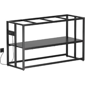 Urban Deco 40 Gallon Fish Tank Stand with Power Outlets, 660LBS Capacity Aquarium Stand, Metal Fish Tank Stand Dual-Layer Design Terrarium Stand, Rustic Brown in Saudi Arabia
