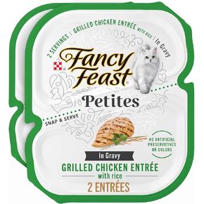 Purina Fancy Feast Petites Grilled Chicken Wet Cat Food, 2.8 oz, 12-Pack in Kuwait
