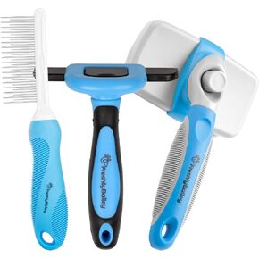 Freshly Bailey Deshedding Tool for Short Hair - Self Cleaning Slicker Brush - Pet Comb for Cats and Dogs in Saudi Arabia