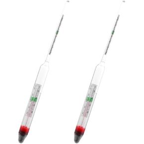 ibasenice 2pcs Hydrometer Glass Floating Salinity Tester Dual Scale 0-40℃ in Kuwait