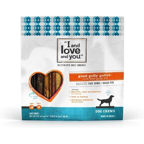I and love and you" No Stink Free Ranger Bully Stix - Beef - Rawhide Alternative, Single Ingredient, Free Range Grass Fed Beef, 6in, 5ct in Saudi Arabia
