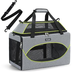 Lekereise Top-Expandable Pet Carrier 18x11x11 Inch Airline Approved Travel in Saudi Arabia