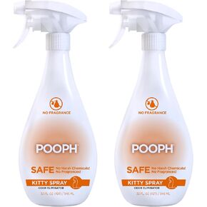 POOPH Kitty Odor Eliminator Spray for Cats, 32 oz - Pack of 2 in Kuwait
