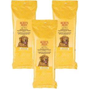 Burts Bees for Pets Honey Multipurpose Dog Grooming Wipes, 50 Count, 3-Pack in Kuwait