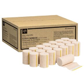 Medline DYNJ05157LF Matrix Wrap Elastic Bandage with Hook and Loop Closure, Sterile, White/Beige, 6" x 10 Yards Size, Pack of 20 in Saudi Arabia
