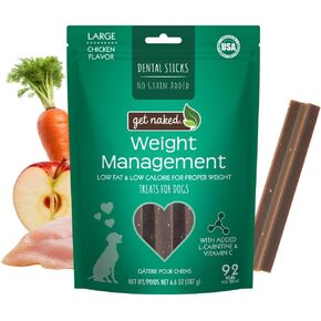 Get Naked Grain-Free Weight Management Dental Chew Sticks for Small Dogs, Natural Dog Dental Chews & Treats, 6.2 oz in Saudi Arabia