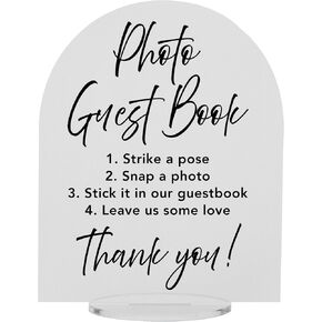 Photo Guestbook - Snap It - Shake It - Sign It (10"H x 8"W, Frosted) in Kuwait