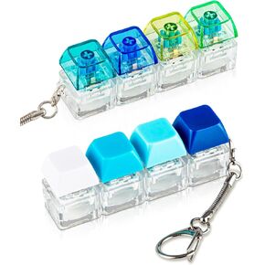 2 pcs Clicky Keyboard Fidget Toys for Stress Relief, Blue in Kuwait