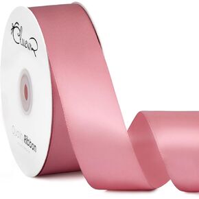 Double Faced Light Pink Satin Ribbon, 1-1/2 Inches, 50 Yards in Kuwait