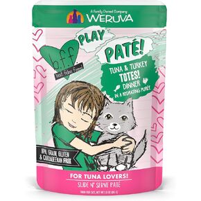 Weruva B.F.F. Play - Best Feline Friend Paté Lovers, Aw Yeah!, Paté Partay! Variety Pack, 3oz Pouch (Pack of 12) in Kuwait