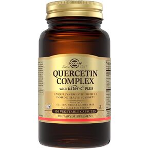Solgar Quercetin Complex with Ester-C Plus, 100 Vegetable Capsules - Supports Immune Health, Antioxidant - Gentle on the Stomach Vitamin C - Non-GMO, Vegan, Gluten / Dairy Free - 50 Servings in Saudi Arabia