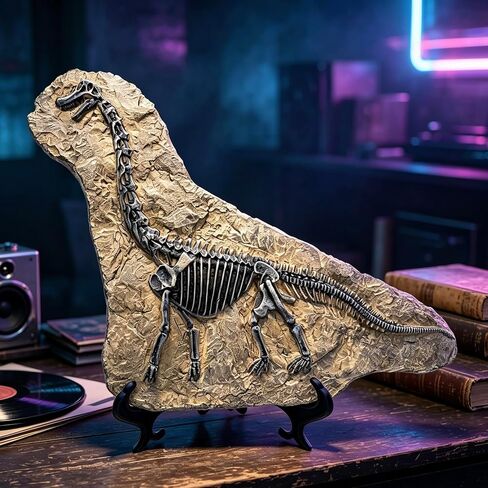 Resin Dinosaur Fossil Statue Model Simulated Skeleton Home Office Display Decorative Craft Box Decoration (Style 1) in Kuwait