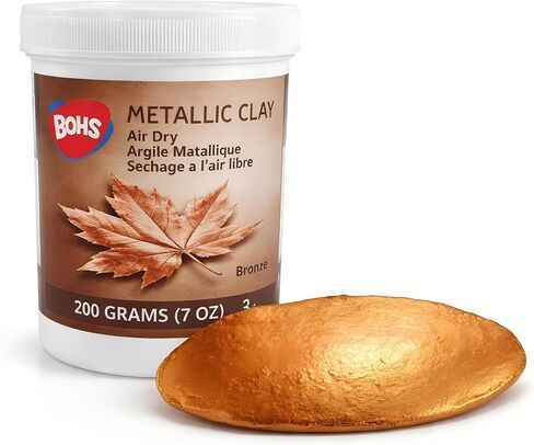 BOHS Metallic Clay, Gold Air Dry Modeling Clay with Glitter, 7 oz in Saudi Arabia