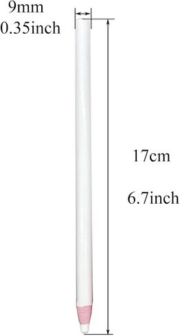 Sewing Mark Pencil 6PCS White Invisible Erasable Fabric Pencils For Leather Cut Marks Student Drawing Tailor Marks in Saudi Arabia