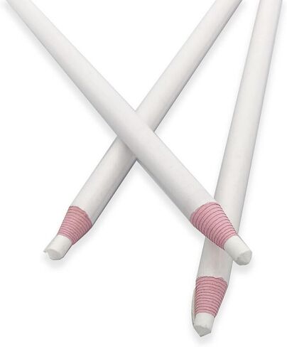 Sewing Mark Pencil 6PCS White Invisible Erasable Fabric Pencils For Leather Cut Marks Student Drawing Tailor Marks in Saudi Arabia
