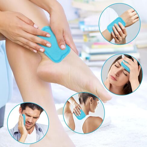 Reusable Small Ice Packs - Hot & Cold Mini Gel Cold Packs for Injuries, Sinus Relief, Tired Eyes, Headaches, First Aid, Pain Relief, Wisdom Teeth, Face - 6 Packs in Saudi Arabia