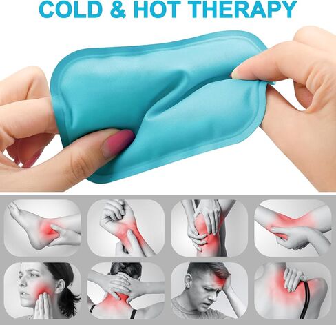 Reusable Small Ice Packs - Hot & Cold Mini Gel Cold Packs for Injuries, Sinus Relief, Tired Eyes, Headaches, First Aid, Pain Relief, Wisdom Teeth, Face - 6 Packs in Saudi Arabia