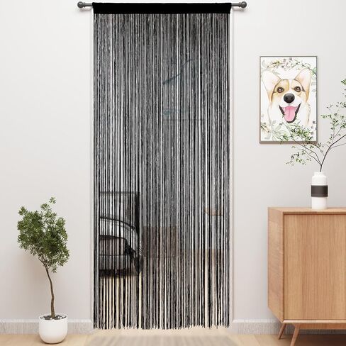 YIIBAII Door String Curtains Fringe Door Curtains for Doorways Window Room Decoration Living Room Divider(39"x110", White) in Kuwait