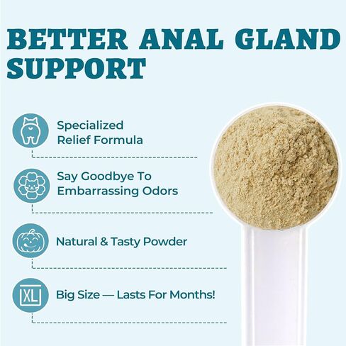 Wellix 7.05 oz Dog and Cat Anal Gland Supplement Powder with Psyllium Husk in Saudi Arabia