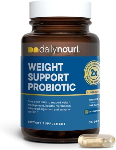 Nouri Weight Health Probiotic and Omega Oil - Probiotics for Weight Loss, Take Daily - 30 Day Supply in Saudi Arabia