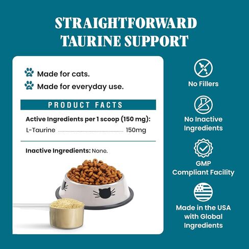 Special Breed Taurine for Cats Powder - Taurine Support, 150 mg Scoop, 8 oz in Saudi Arabia