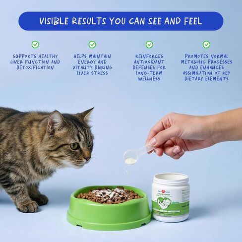 Milk Thistle for Cats Liver Support, Kidney Health & Detox Support, 120g in Kuwait