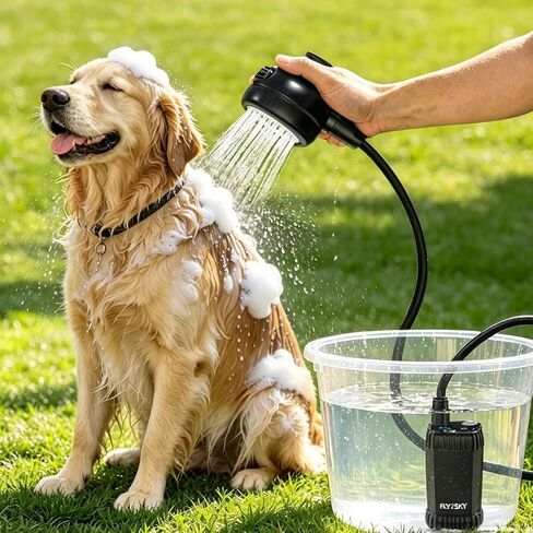 Rechargeable Portable Pet Shower Head Dog Bath Supplies for Indoor Outdoor in Saudi Arabia