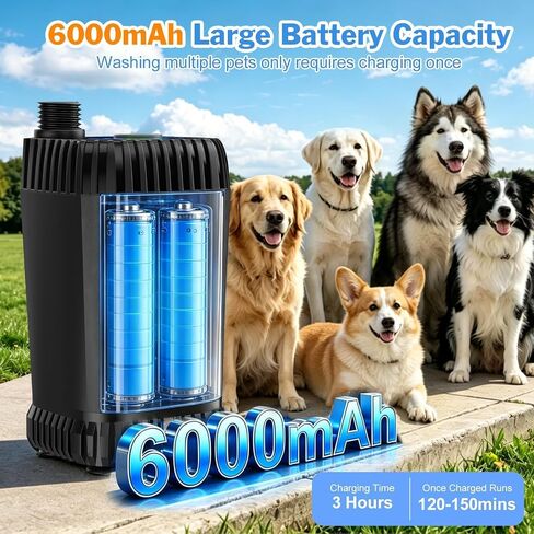 Rechargeable Portable Pet Shower Head Dog Bath Supplies for Indoor Outdoor in Saudi Arabia