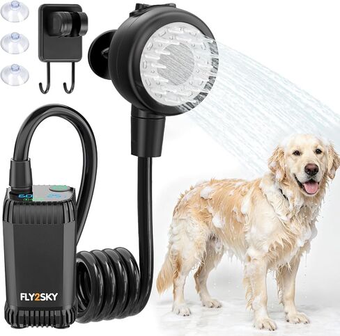 Rechargeable Portable Pet Shower Head Dog Bath Supplies for Indoor Outdoor in Saudi Arabia