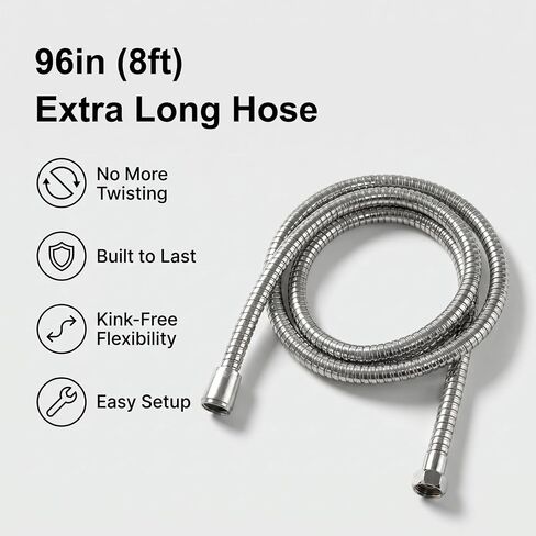 Dog Shower Attachment Kit, 8FT Hose, Handheld Sprayer & Diverter for Dogs in Kuwait