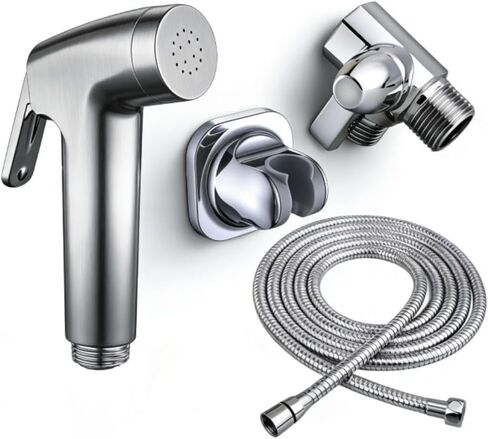 Dog Shower Attachment Kit, 8FT Hose & Handheld Dog Sprayer, No-Drill Holder in Kuwait