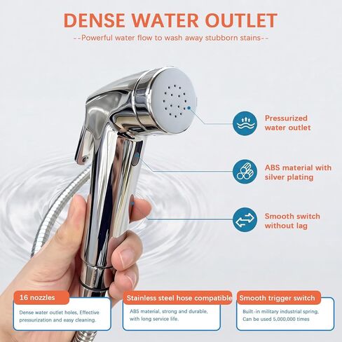 Dog Shower Attachment Kit, 8FT Hose & Handheld Dog Sprayer, No-Drill Holder in Kuwait