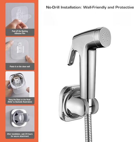 Dog Shower Attachment Kit, 8FT Hose & Handheld Dog Sprayer, No-Drill Holder in Kuwait