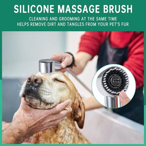 3 Mode Dog Shower Attachment with Long Hose & Outdoor Adapter in Saudi Arabia