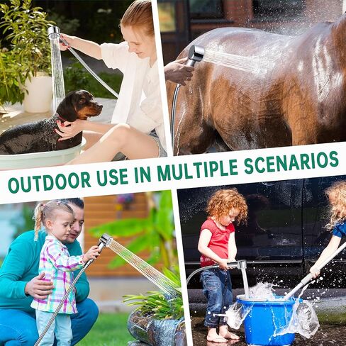 3 Mode Dog Shower Attachment with Long Hose & Outdoor Adapter in Saudi Arabia