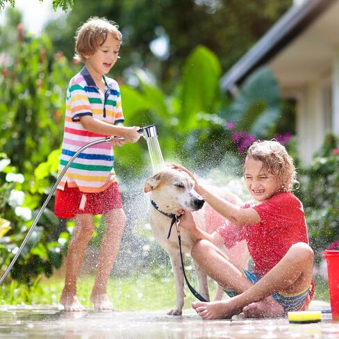 3 Mode Dog Shower Attachment with Long Hose & Outdoor Adapter in Saudi Arabia