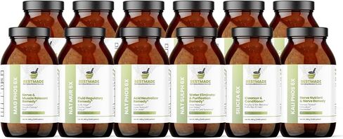 Glass Bottle Classic Tissue Cell Salt Kit All 12 Schussler Cell Salts Help Your Immune System, Provide Cellular Nutrition Vital to Cellular Function in Saudi Arabia