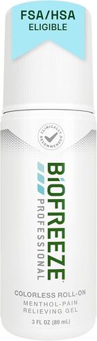 Biofreeze Professional Menthol Roll-On Pain-Relieving Gel 3 FL OZ Green (Pack Of 3) Topical Pain Relief For Muscles And Joints From Arthritis, Backache, Strains, Bruises, & Sprains (Package May Vary) in Saudi Arabia